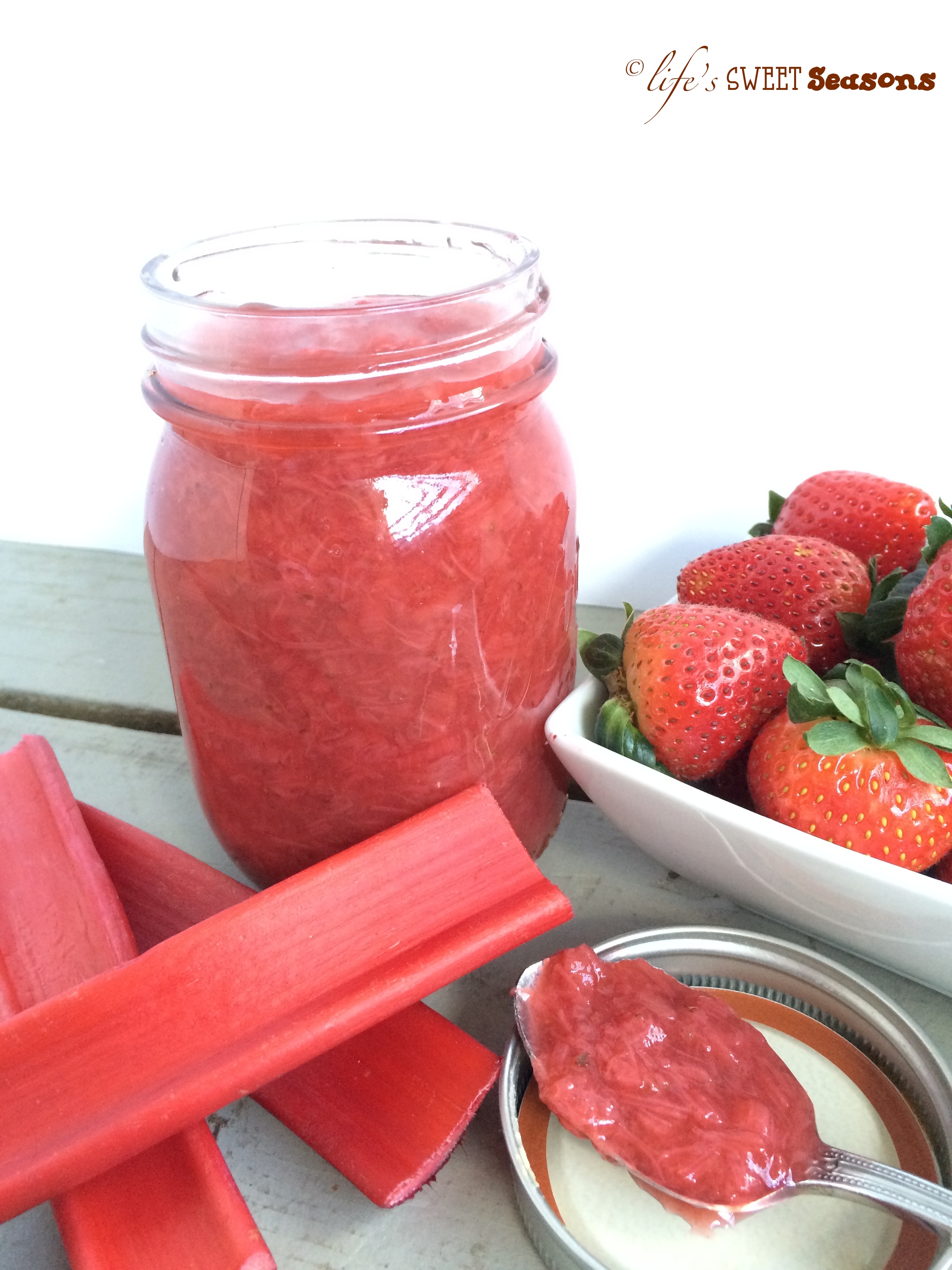 Strawberry Rhubarb Compote | Life's Sweet Seasons